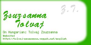 zsuzsanna tolvaj business card